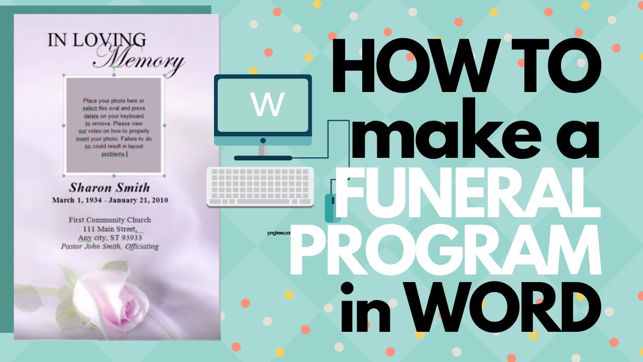 how-to-make-a-funeral-program-in-word-youtube