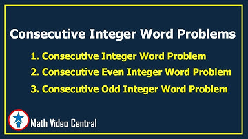Consecutive Integer Word Problems |  Algebra 1 | Math Video Central