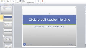 Microsoft PowerPoint 2010 Video 10 Slide Master
