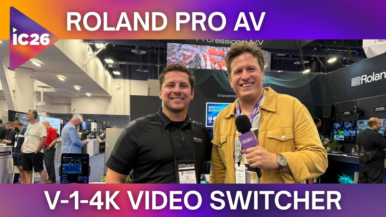 Roland Pro AV Showcases Their V-1-4K Video Switcher | InfoComm