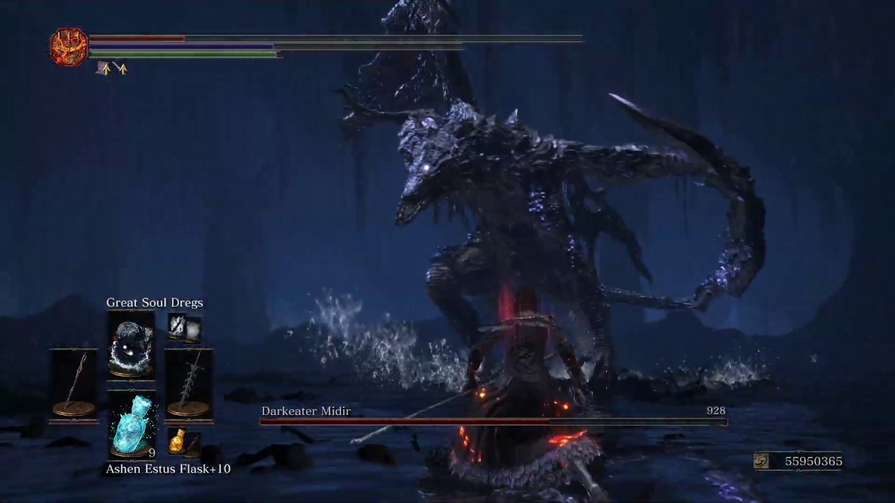 DARK SOULS 3 - DARKEATER MIDIR - DARK MAGIC VERSION (SOLO, NG+7, NO ...