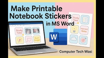 Create Nameplate Stickers in MS Word in Minutes | Easy Editable Name Tags 2025
