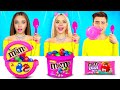 Big, Medium and Small Bubble Gum Challenge | Funny Bubble Gum Blowing Battle by RATATA CHALLENGE