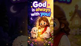 Jesus Finds the Lost Little Lamb 🐑 | Bible Story | God's Love & Faith #shorts #godiswithyou