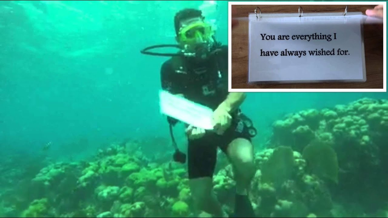 Underwater Diving Wedding Proposal at Catalina Island Patricia