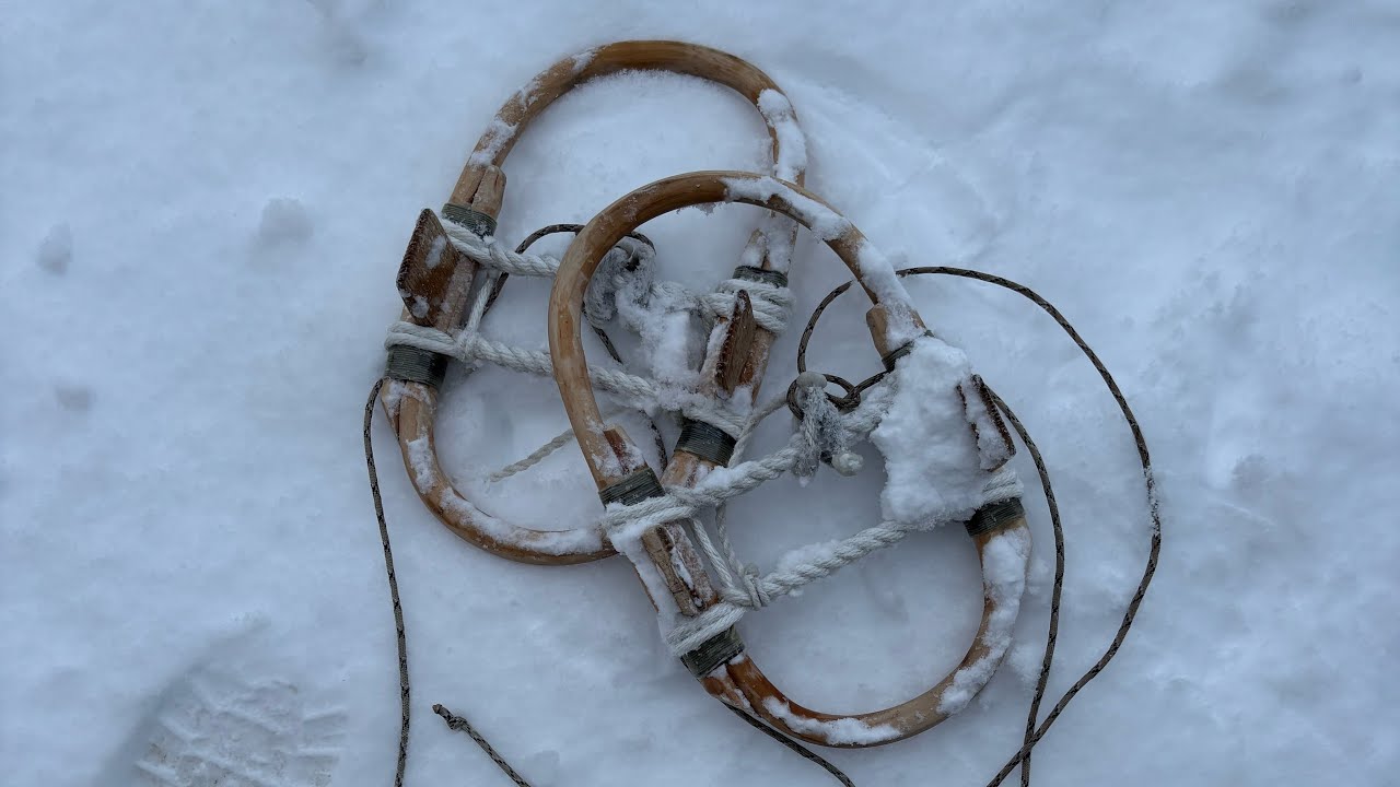 かんじきを履いてみた