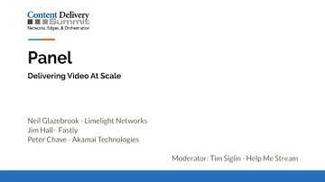 CDS8. Delivering Video at Scale