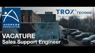 Vacature - Sales Support Engineer bij Trox Belgium