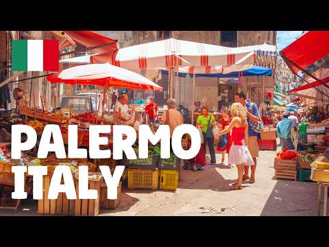 Palermo, Sicilya - İtalya Yürüyüş Turu 4K 🇮🇹