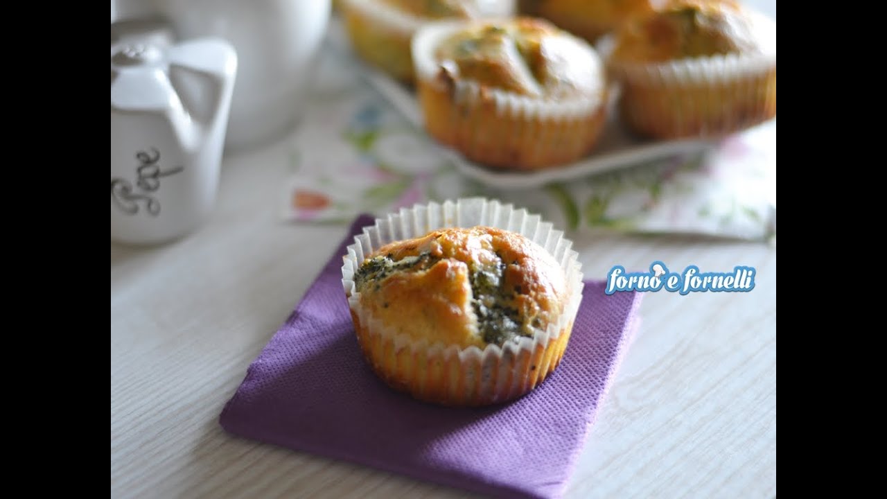 Muffin broccoli pecorino - Forno e fornelli