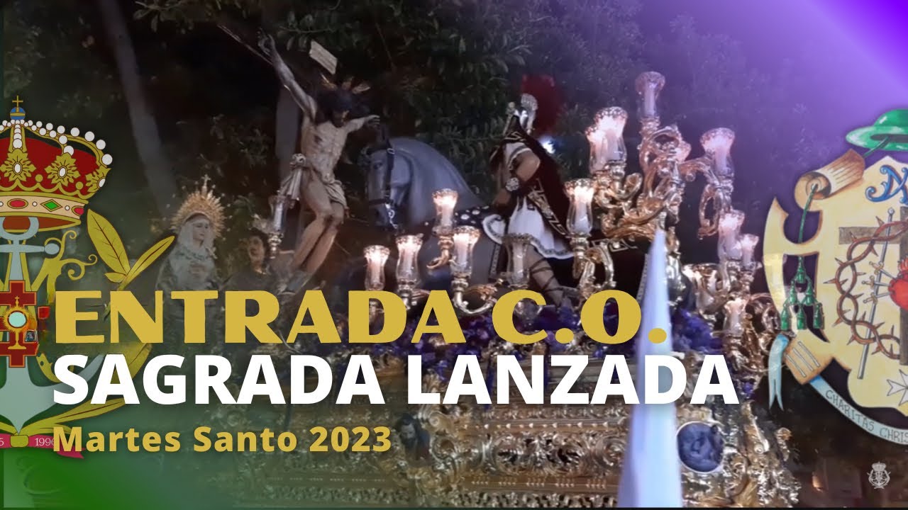 Stmo. Cristo de La Lanzada. Entrada en Carrera Oficial 2023. Martes Santo de Huelva.