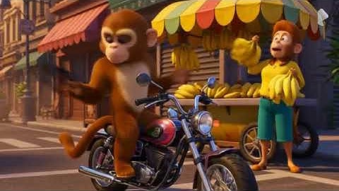 PixVerse V5 Image Text 360P An animated monkey