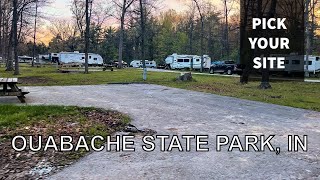 Ouabache State Park, Indiana  Pick Your Site