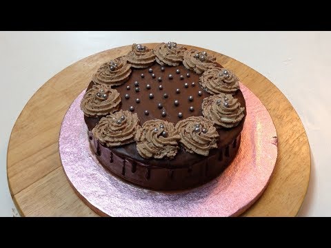 Chocolate Birthday Cake Without Oven - Rich & Moist Chocolate Cake from Scratch || Cooking Passion