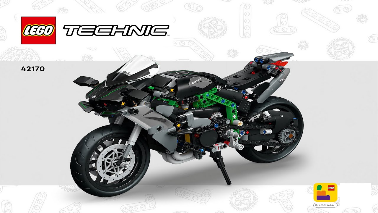 Totorozukuページ LEGO instructions - Technic - 42170 - Kawasaki Ninja H2R