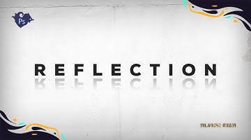 The easiest way to create text reflection using adobe photoshop