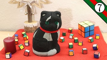 I built a Rubik´s Cube shaped like a CAT! | Puzzle Advent Calendar