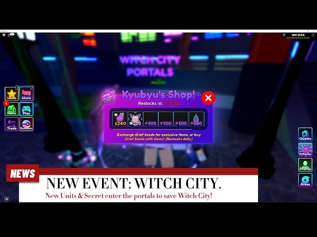 Wiki Anime Adventures Update 135 Witch City new units