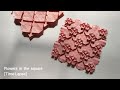 Origami Tessellation : Flowers in the square [Time-Lapse]