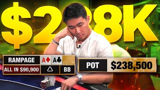 $238,000 POT and I'm ALL-IN with ACES! | Rampage Poker Vlog