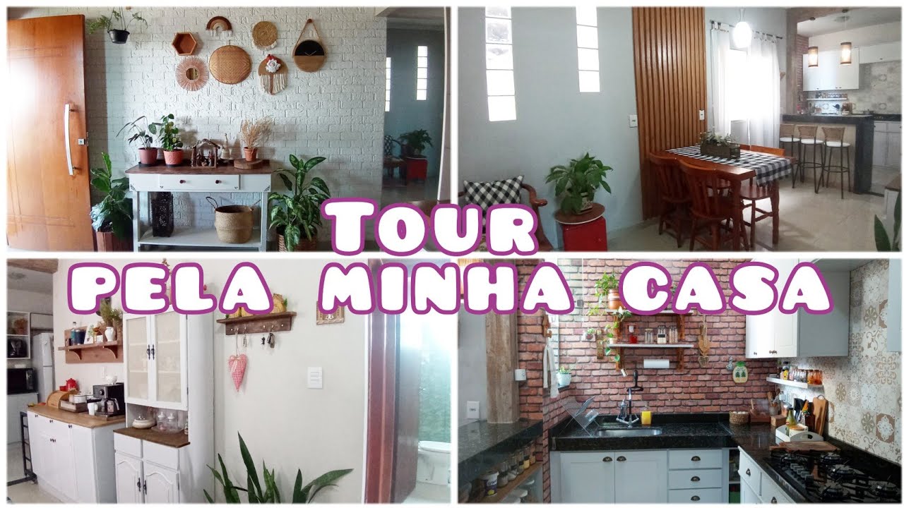 Tour pela minha casa diy / fiz quase tudo / achei muita coisa - YouTube