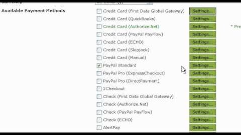 Membership Module Payment Settings