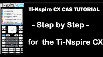 Ti-Nspire CX : TUTORIAL - Fun and Useful ,-)