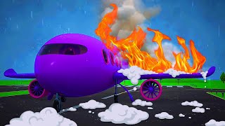 A plane in the storm! Helper cars cartoons full episodes & street vehicles for kids. screenshot 5
