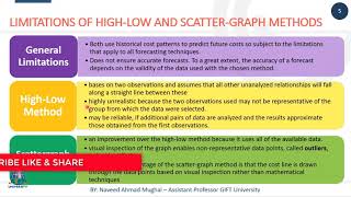 High Low Method | Scatter-Graph Method | Limitations