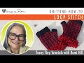 Knitting howto loop stitch teeny tiny tutorial