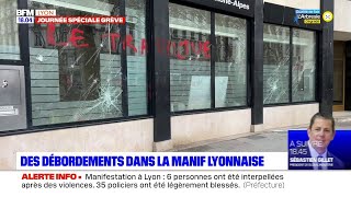 Lyon : des débordements lors de la manifestation contre la réforme des retraites