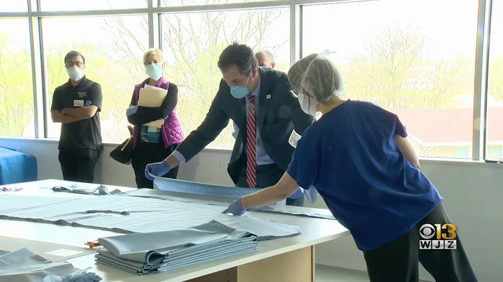 Baltimore County Executive Johnny Olszewski Tours PPE Factory