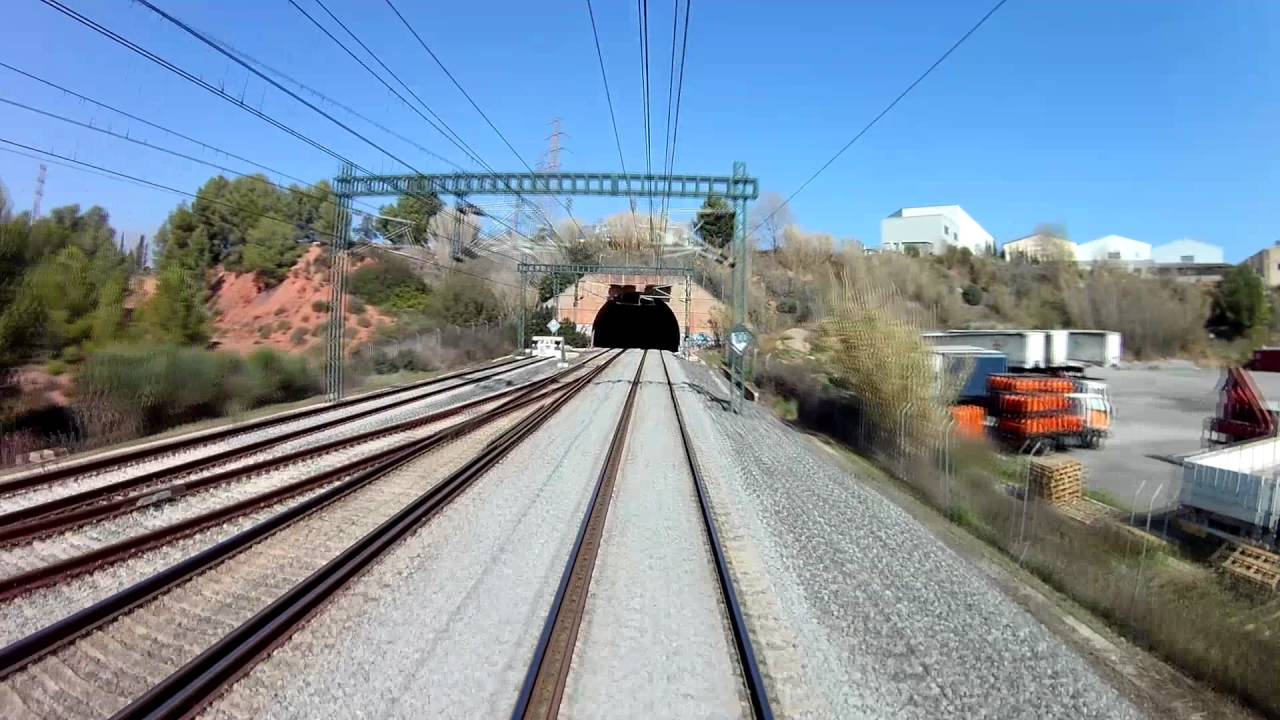 Bombardier Traxx F140 DC cab ride Castellbisbal-Cerbere