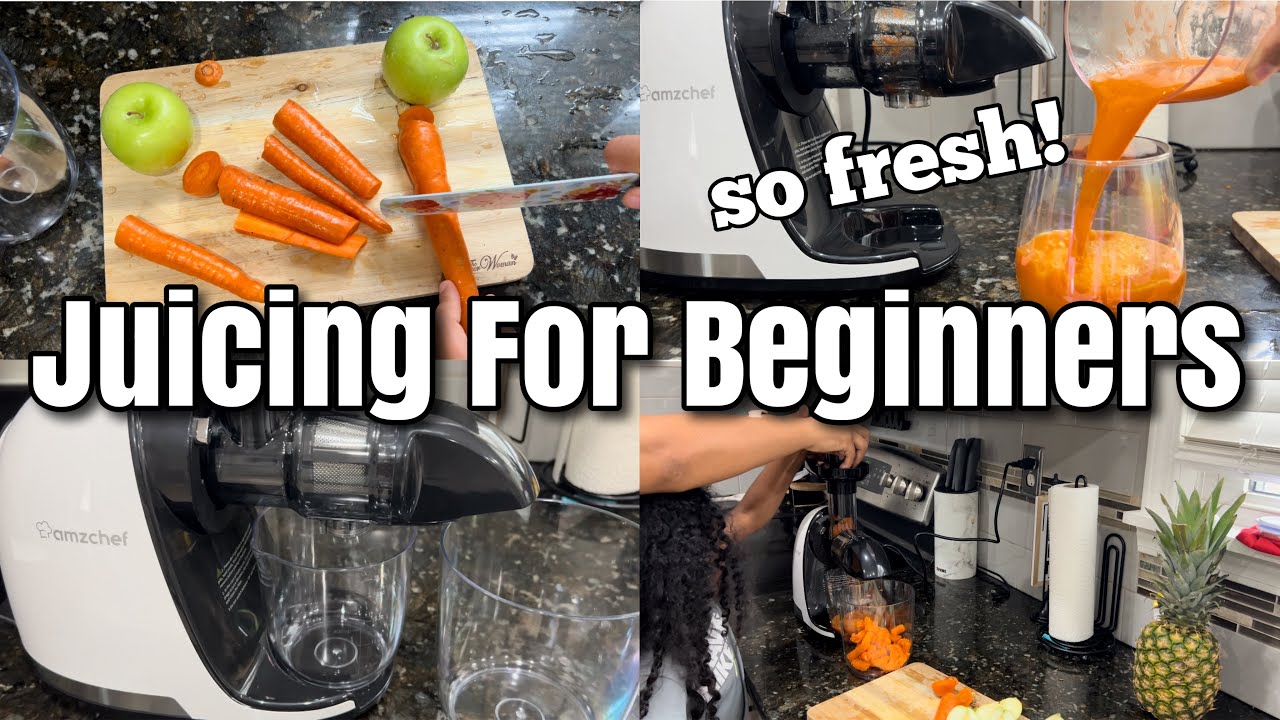 Easy Juicing Recipes for Beginners | AMZCHEF Cold Press Juicer - YouTube