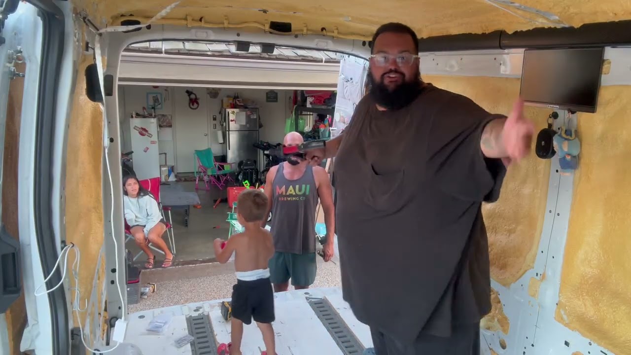 Ripping out the floor (Transit build)￼