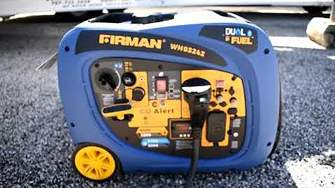 Unboxing and Testing the Firman WH03242 4000 Watt Dual Fuel Inverter Generator
