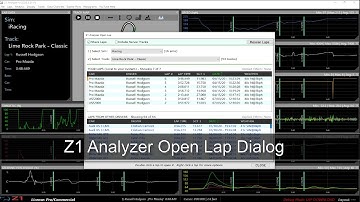 Z1 Analyzer Open Lap Dialog (v2020.3)