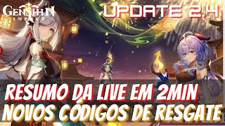 7 Novos Códigos de Resgate da Versão 4.1 Aniversário 3 Anos do GENSHIN  IMPACT 