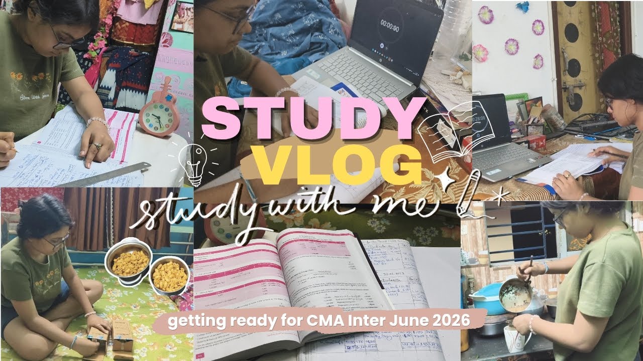 Study Vlog 🎀 CMA Exam Prep | Realistic Day in My Life 👩‍🎓 - YouTube