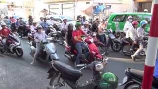 Crazy Traffic in Saigon - Ho Chi Minh City - Vietnam HD