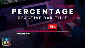 Create a Percentages Bar Title in Davinci Resolve