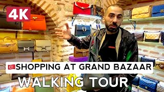 GRAND BAZAAR & FAKE MARKET ISTANBUL | WALKING TOUR [4K]