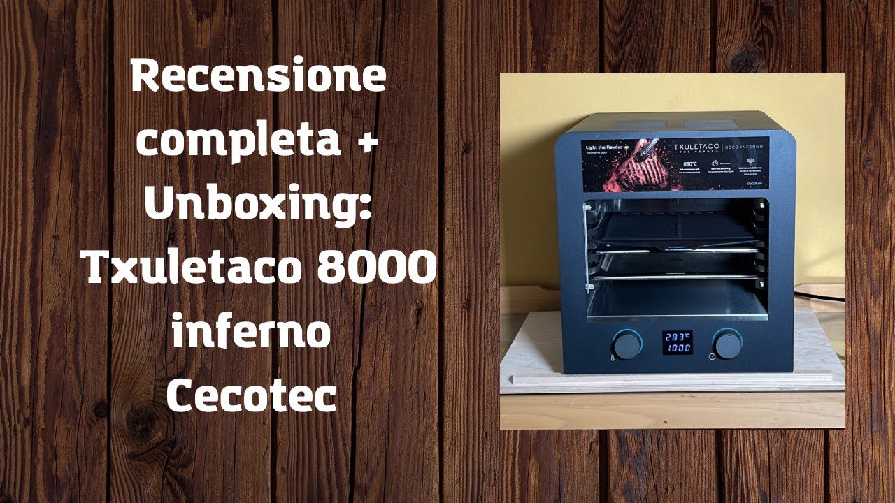 Grill Cecotec Txuletaco 8000 Inferno Haute Température 2200W Pierre Pizza