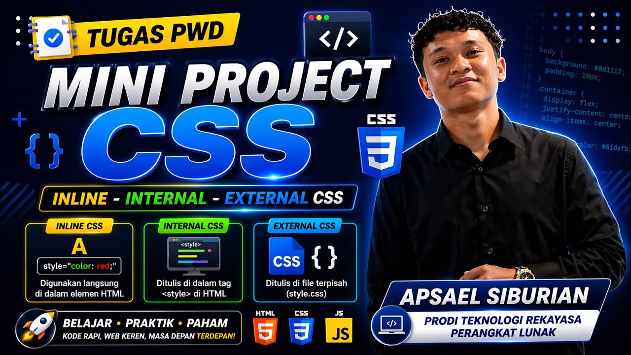 Tugas PWD - Mini Project CSS (Inline, Internal, External CSS) | Live ...