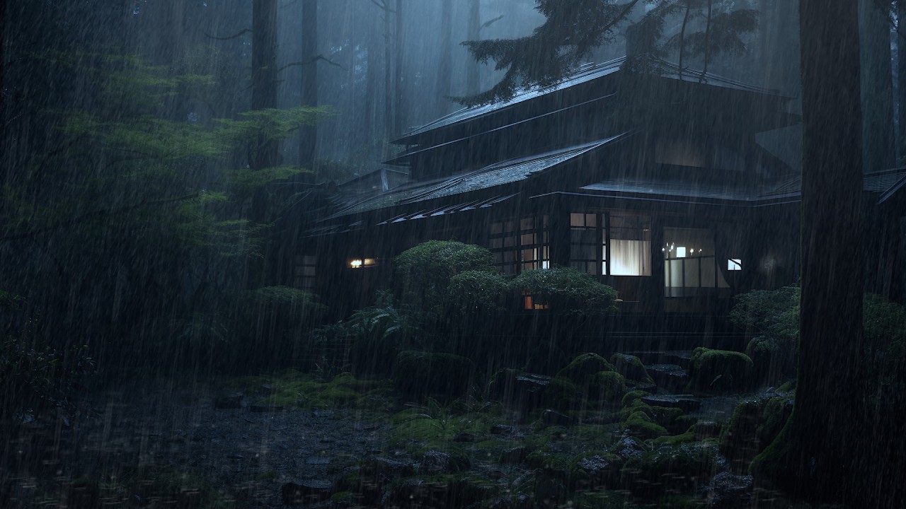 Focus and Sleep Well with Heavy Rain in the Forest | Natural Sounds for ...