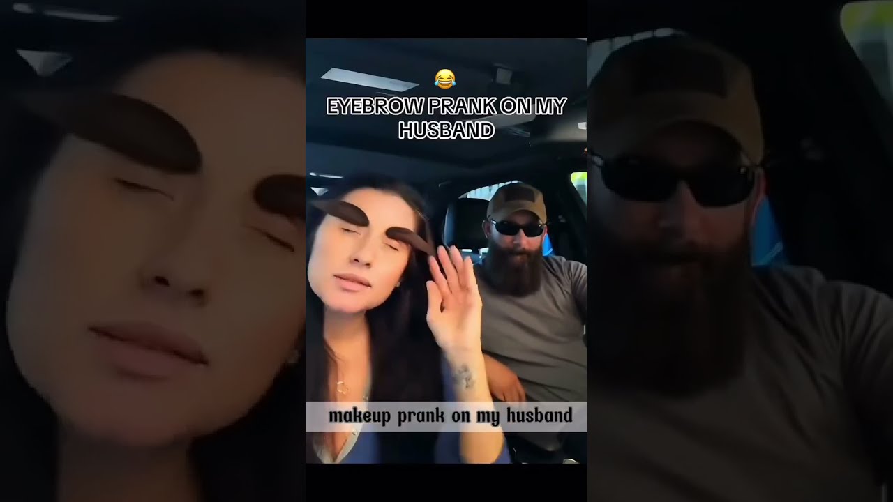 Wife Pranks Husband With Make Up Everytime In Car Amazing Lol