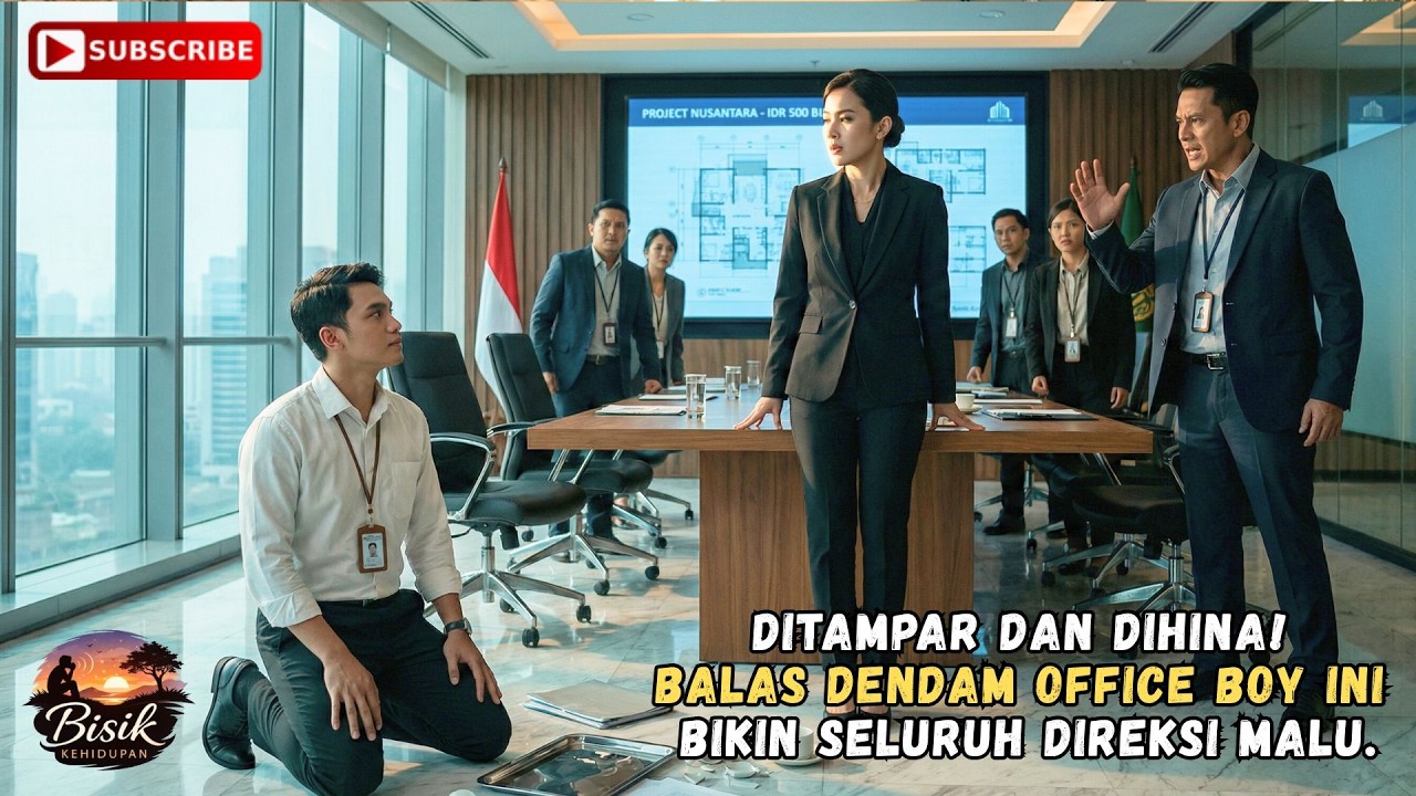 HANYA LULUSAN SD! OFFICE BOY INI BIKIN CEO CANTIK TERDIAM DI RAPAT MILIARAN.