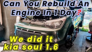 “Kia Soul Engine Pulled, Rebuilt & Running in the Same Day!”
