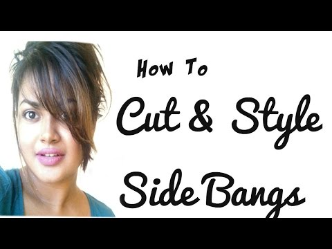 Messy Side Swept Bangs CUT & STYLE |TUTORIAL| ROCHELLEWICK |