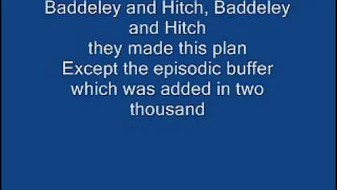 Working memory model bells